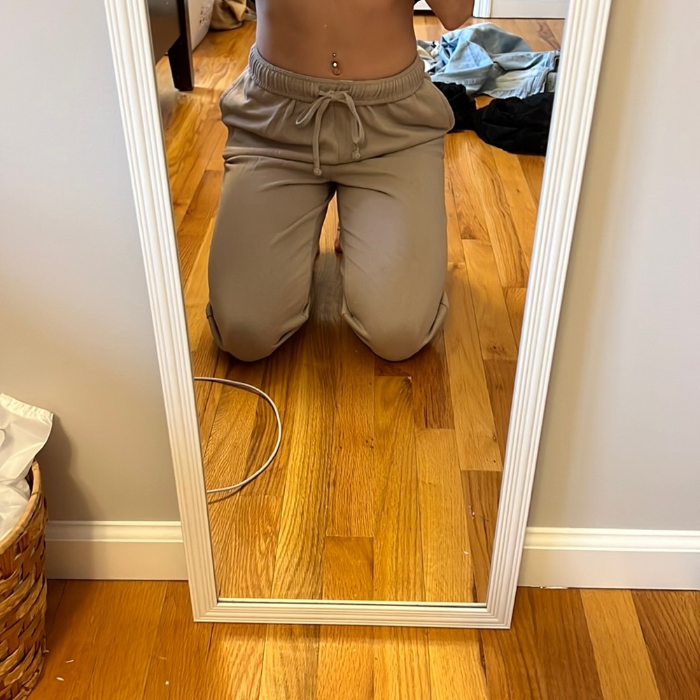 tan joggers